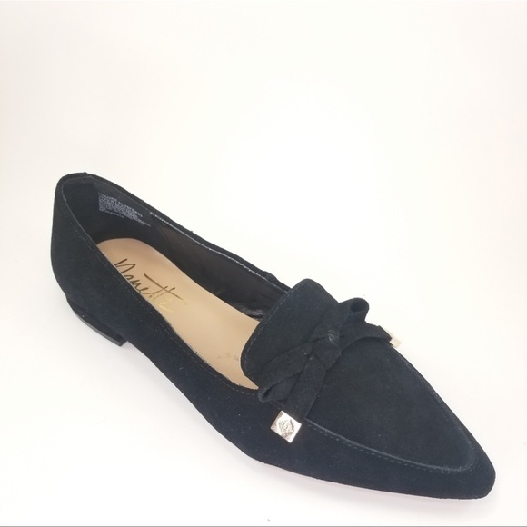 Nanette Lepore Frankie Suede Leather Pointed Toe Loafers - Picture 5 of 7